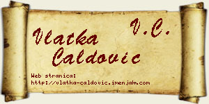Vlatka Ćaldović vizit kartica